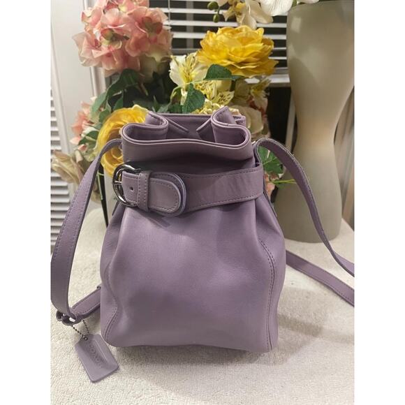 Vintage Coach purple Soho Belted Pouch, model #4156 purse bag [500 - Picture 1 of 8